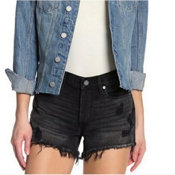 Blank NYC | Distressed Button Fly Shorts | Size 24 - Picture 4 of 6